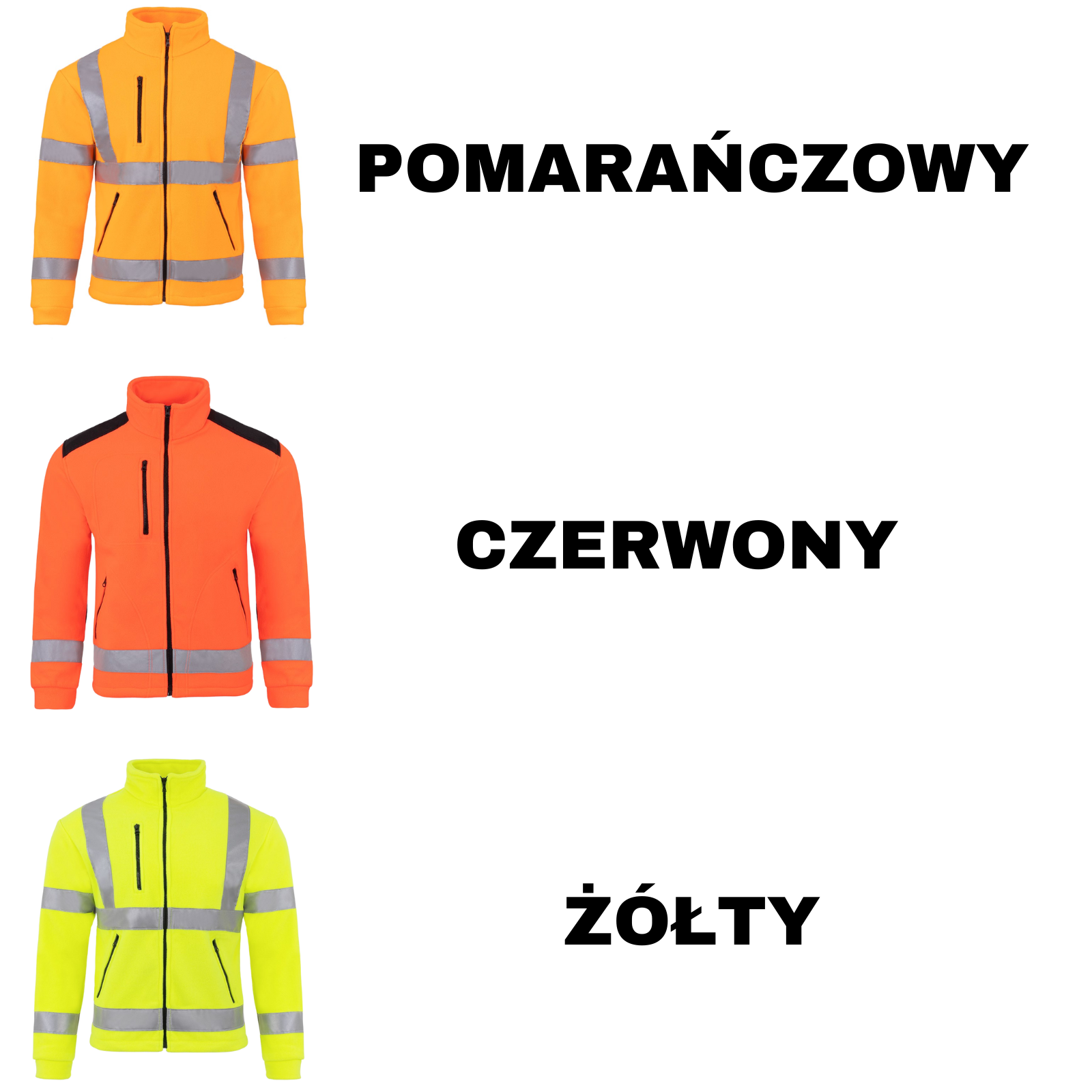 Bluza Polarowa z Twoim własnym Nadrukiem Polary_Kolory