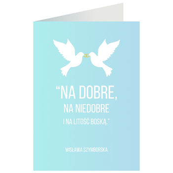 Kartka okolicznościowa - Na dobre, gołębie