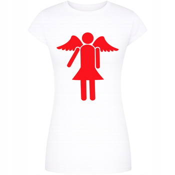 Koszulka z Nadrukiem dla Par Matching Motyw Anioł Super HIT na Prezent