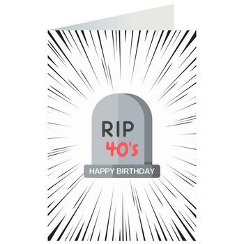 Kartka okolicznościowa - RIP 40's