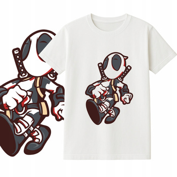 T-Shirt Dziecięcy Koszulka Nadruk Deadpool Marvel Superhero Prezent
