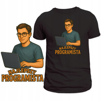 Koszulka Dla Programisty Świetny Nadruk Najlepszy Programista Prezent