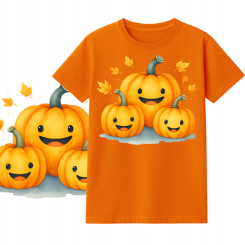 Koszulka na HALLOWEEN dla Dzieci Dynia Super Nadruk z Motywem Dyni