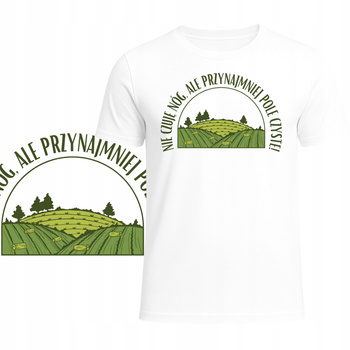 T-Shirt na Żniwa Męska Koszulka Super Nadruk Żniwa Rolnik Lato Prezent