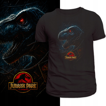 Koszulka Jurassic Park Dinozaur Film Nadruk HD T-Shirt na Prezent