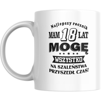 Kubek Prezent Na Osiemnaste Urodziny Super Prezent 18 LAT Osiemnastka