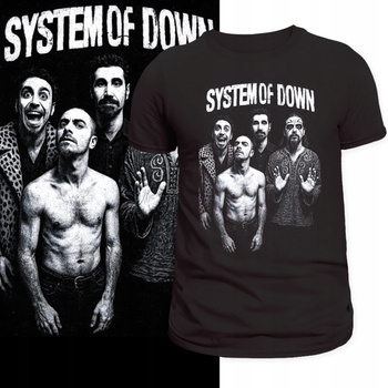 Koszulka System of a Down SOAD Rock Metal Koncert Nadruk HD Prezent