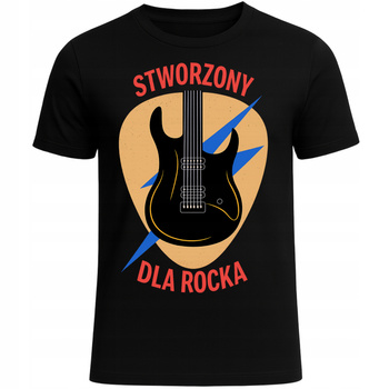 Koszulka dla Rockandrollowca z Nadrukiem Stworzony dla Rocka na Prezent