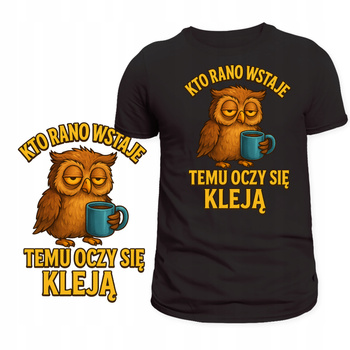 Koszulka dla Śpiocha HIT Nadruk dla Lenia Łóżko Sen Super na Prezent