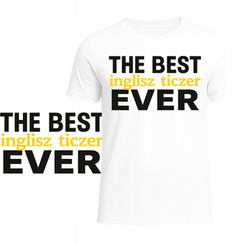 Koszulka dla Nauczyciela Zabawny Nadruk Nauczyciel Angielski Prezent