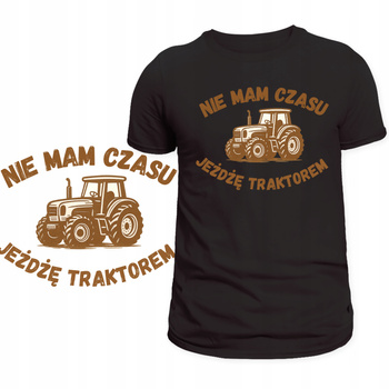 T-Shirt dla Rolnika Męska Koszulka HIT Super Nadruk Lato Żniwa Prezent