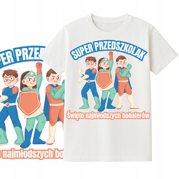 Koszulka na Dzień Przedszkolaka dla Dzieci Nadruk do Przedszkola