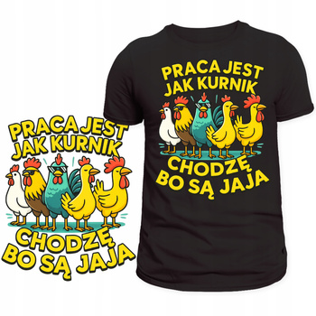 Koszulka do Pracy z Super Śmiesznym Nadrukiem na Zabawny Prezent HIT