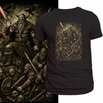 Koszulka Amon Amarth Death Metal Wiking Koncert Nadruk HD Prezent