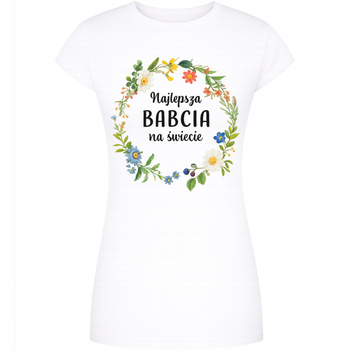 Koszulka Na Dzień Babci Z Nadrukiem Najlepsza Babcia Na Świecie Prezent