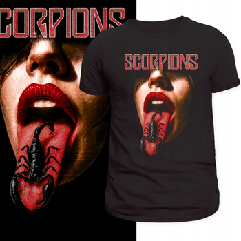 Koszulka Scorpions Hard Rock Heavy Metal Band Koncert Nadruk HD Prezent