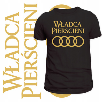 T-Shirt Męski Koszulka Władca Pierścieni Logo Audi Lord Rings Prezent
