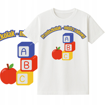 Koszulka na Dzień Przedszkolaka dla Dzieci Nadruk do Przedszkola