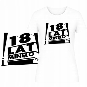 T-Shirt Damski Koszulka Super Nadruk 18 Urodziny Prezent Osiemnastka