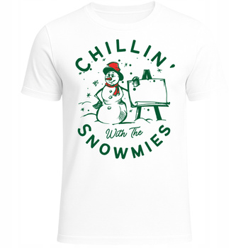 Koszulka Świąteczna Bałwan Nadruk Zimowy Humorystyczna Prezent Święta