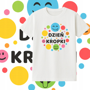 T-Shirt Dzień Kropki do Przedszkola Szkoły dla Chłopca Dziewczynki