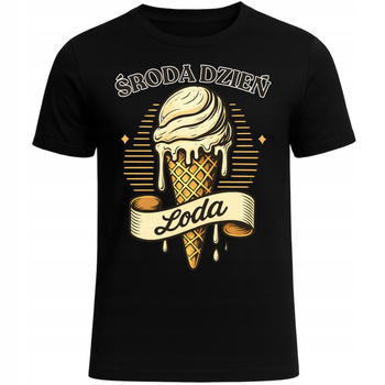Koszulka z Nadrukiem Środa Dzień Loda Humorystyczny Śmieszny Prezent