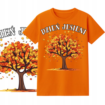 Koszulka na Dzień Jesieni dla Dzieci Nadruk do Szkoły i Przedszkola