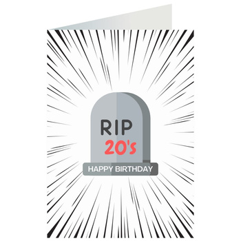 Kartka okolicznościowa - RIP 20's
