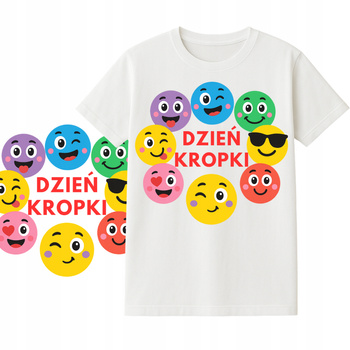 Koszulka na Dzień Kropki do Przedszkola Szkoły Nadruk dla Dzieci