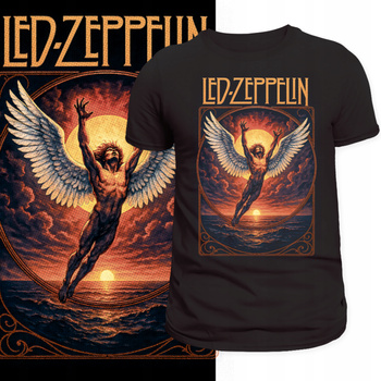Koszulka Led Zeppelin Hard Heavy Metal Rock Nadruk HD Prezent Koncert