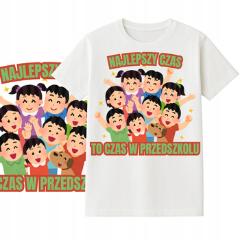 Koszulka dla Dzieci na Dzień Przedszkolaka Nadruk do Przedszkola
