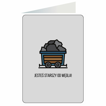 Kartka okolicznościowa - Węgiel