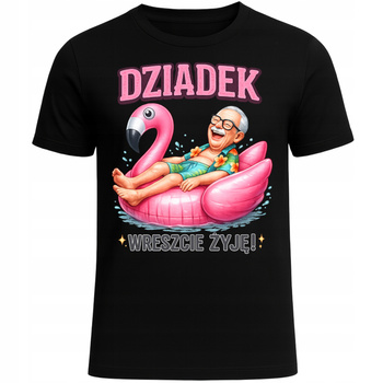 Koszulka Na Dzień Dziadka Nadruk Dziadek Emerytura Śmieszny Prezent HIT