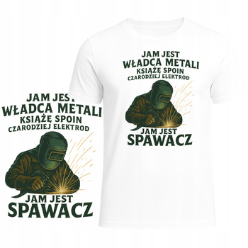 Koszulka dla Spawacza Super Zabawny Nadruk Władca Metali HIT na Prezent