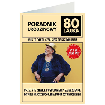 Kartka okolicznościowa - Poradnik, 80 lat