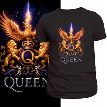 Koszulka Queen Freddie Mercury Klasyczny Rock Koncert Nadruk HD Prezent