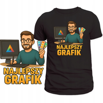 Koszulka Dla Grafika Super Nadruk Najlepszy Grafik HIT Świetny Prezent