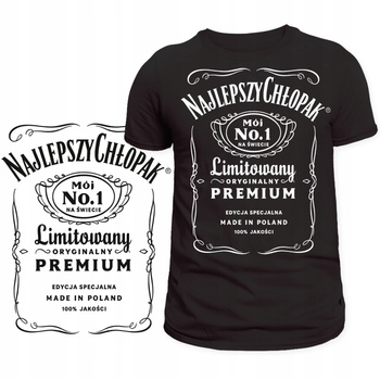 Koszulka Na Dzień Chłopaka z Nadrukiem Najlepszy Chłopak Super Prezent