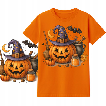 Koszulka na HALLOWEEN dla Dzieci Dynia Super Nadruk z Motywem Dyni