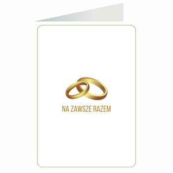 Kartka okolicznościowa - Ślub, obrączki