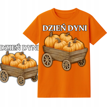 Koszulka na Dzień Dyni dla Dzieci Nadruk do Szkoły i Przedszkola