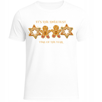 Koszulka Świąteczna Piernik Nadruk Boże Narodzenie Super Prezent Święta