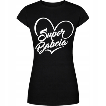 Koszulka Na Dzień Babci Z Nadrukiem Super Babcia Idealna Na Prezent HIT