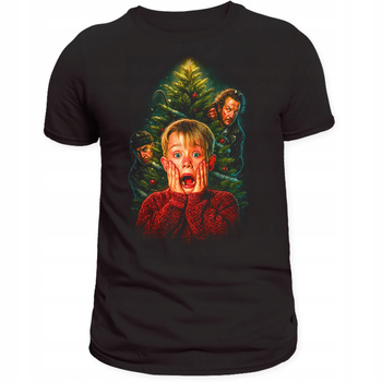 Koszulka Świąteczna Kevin Sam w Domu Zabawny Nadruk 3D Prezent Bawełna