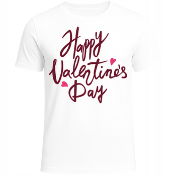 Koszulka Na Walentynki Super Nadruk HAPPY VALENTINES DAY Super Prezent