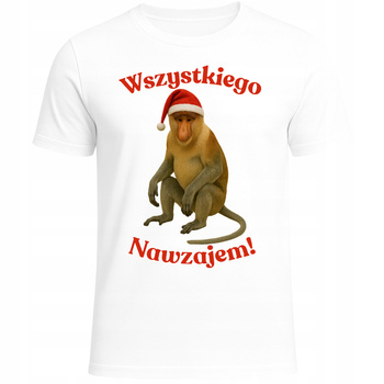 Koszulka Świąteczna Nosacz Janusz Humor Zabawna Prezent Boże Narodzenie