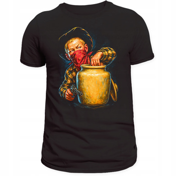 Koszulka Świąteczna Dziecko Rabuś Słodyczy Nadruk 3D Prezent Bawełna