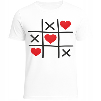 Koszulka Na Walentynki Super Nadruk Miłosna Gra Serduszko HIT Prezent