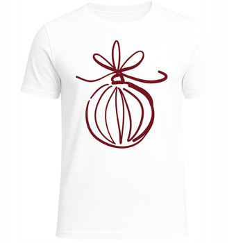 Koszulka Świąteczna Bombka Super Nadruk Prezent na Boże Narodzenie