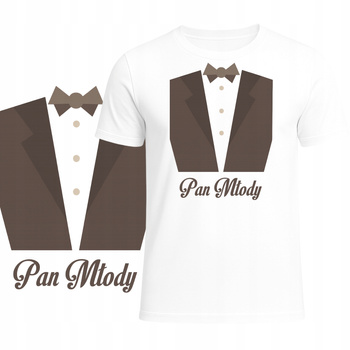 T-Shirt Męski Koszulka Super Nadruk Pan Młody Wieczór Kawalerski HIT
